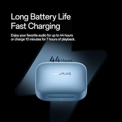 OnePlus Buds 3, Metallic Gray, Deep Bass, ANC, Immersive Sound, Up to 44 Hour Playtime with Charging case, Bluetooth 5.3 4