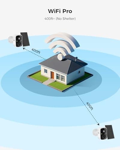 Hiseeu Security Cameras Wireless Outdoor, WiFi Pro 5G/2.4G Cameras for Home Security, Solar Powered, Motion Detection, 2-Way Talk, Color Night Vision, Compatible with Alexa, 32G SD Storage 4