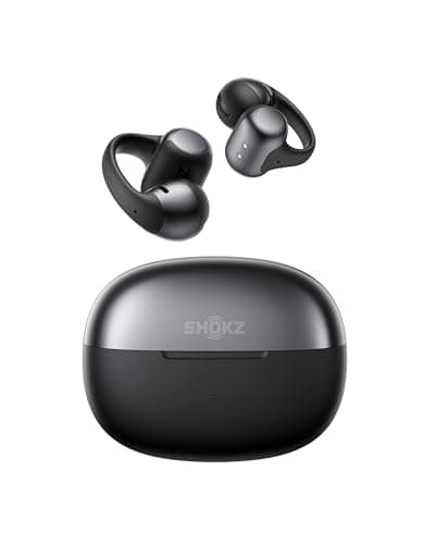 SHOKZ OpenDots ONE-Open-Ear Headphones, Clip-On Earbuds-Wireless Bluetooth Earbuds with Microphone-Secure, Lightweight, Comfort-Premium Dolby Audio-Water Resistant-Fast Charging-Up to 40 hrs Playtime