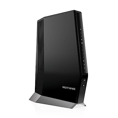 NETGEAR Nighthawk Cable Modem and WiFi 6 Router Combo (CAX80) - Compatible with All Major Cable Providers incl. Xfinity, Spectrum, Cox - Cable Plans up to 6Gbps - AX6000 WiFi 6 Speed - DOCSIS 3.1