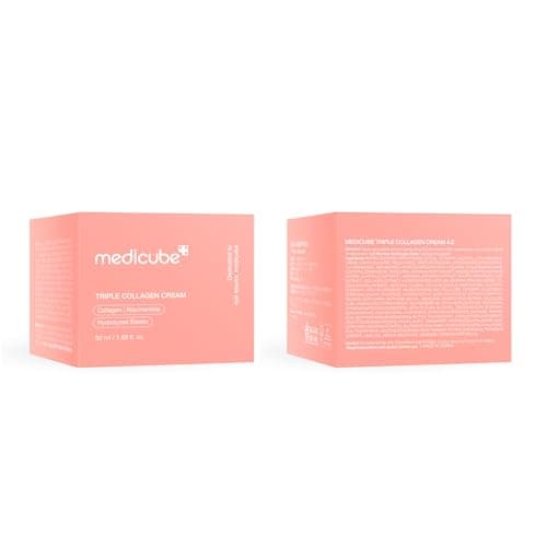 medicube Triple Collagen Cream - Hydrating & Firming Moisturizer with Hyaluronic Acid, Premium Elastin, Shea Butter - Wrinkle Care & Boosts Elasticity - Korean Skincare, 1.69 oz 8