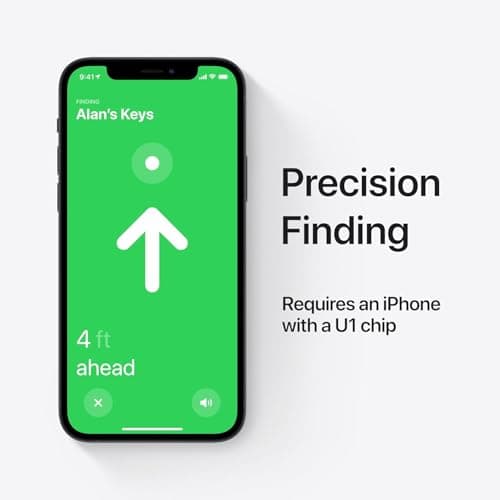 Apple AirTag 4 Pack. Keep Track of and find Your Keys, Wallet, Luggage, Backpack, and More. Simple one-tap Set up with iPhone or iPad 4