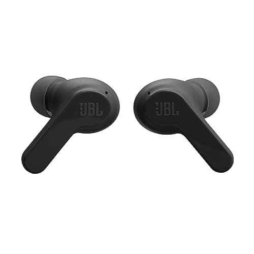 JBL Vibe Beam - True Wireless JBL Deep Bass Sound Earbuds, Bluetooth 5.2, Water & Dust Resistant, Hands-free call with VoiceAware, Up to 32 hours of battery life (Black) 2