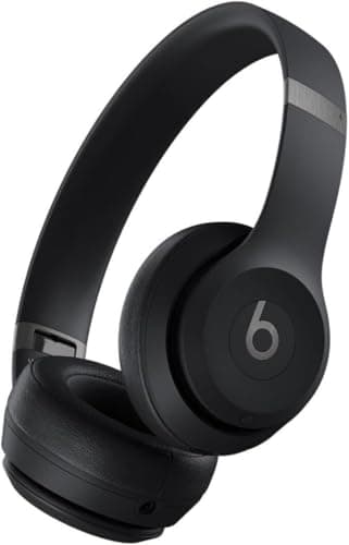 Beats Solo 4 - Wireless Bluetooth On-Ear Headphones, Apple & Android Compatible, Up to 50 Hours of Battery Life - Matte Black (Renewed)
