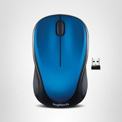 Logitech M317 Wireless Mouse, 2.4 GHz with USB Receiver, 1000 DPI Optical Tracking, 12 Month Battery, Compatible with PC, Mac, Laptop, Chromebook - Blue 5