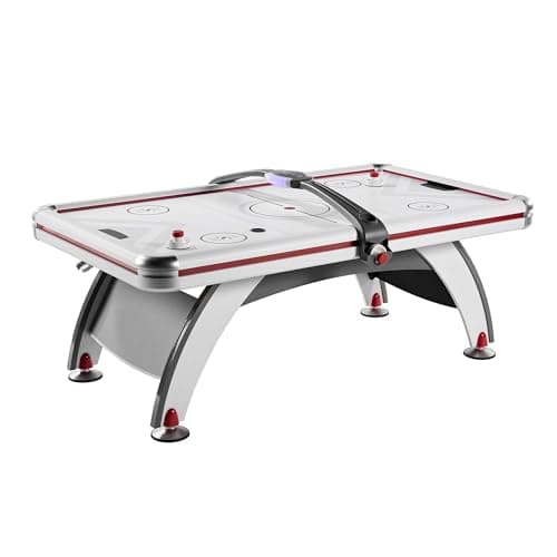 Rally and Roar Air Powered Hockey Multiple Styles Game Tables, Indoor Arcade Gaming Sets with Electronic Score Systems, Excellent for Family Game Rooms