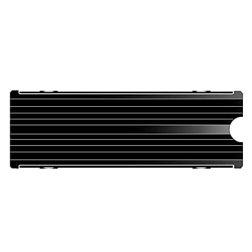 M.2 Heatsink Cooler 2280 SSD Double-Sided Heat Sink with Thermal Silicone pad for PS5/PC PCIE NVME M2 SSD(Black）) 2