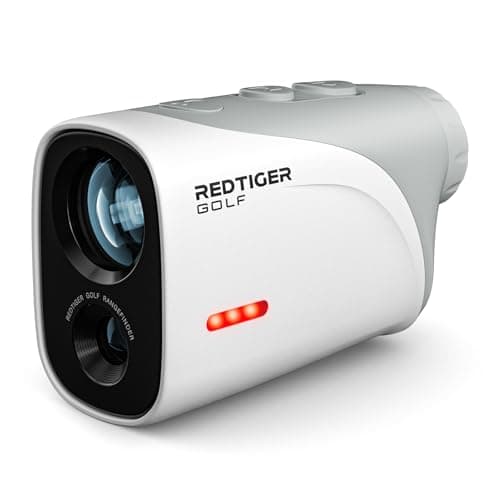 REDTIGER Mini Golf Range Finder with 1200 Yards, IP65 Range Finder Golf with Slope Switch, 7X Magnification, Magnetic & Rechargeable Golf Rangefinder, Flag Pole Lock Vibration