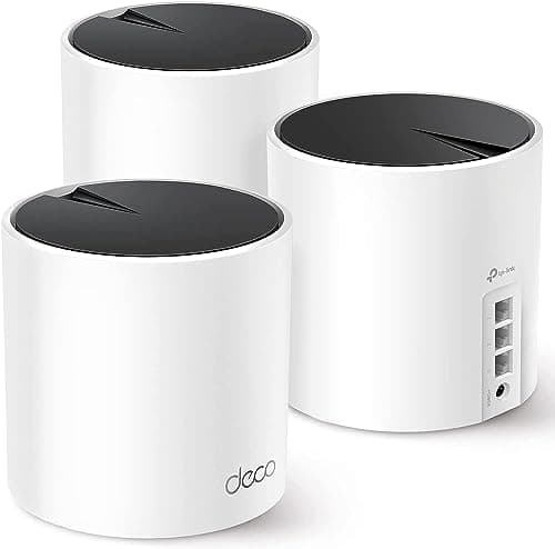 TP-Link Deco X55 AX3000 WiFi 6 Mesh System - Covers up to 6500 Sq.Ft, Replaces Wireless Router and Extender, 3 Gigabit Ports per Unit, Supports Ethernet Backhaul, Deco X55(3-Pack)