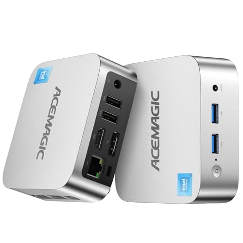 ACEMAGIC Vista V1 Mini PC Computers, Twin Lake N150(Beat N100/N95, up to 3.6GHz), 16GB DDR4 RAM 512 SSD Mini Computers,11 Pro Desktop 4K Dual Display/HDMI/WiFi/BT/LAN for Home/Office