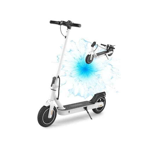 WAWSCOTE Electric Scooters - 500W Peak Motor Scooter, 15-21 Miles Range, 18 MPH Max Speed, 8.5’’ Pneumatic Tire Folding E-Scooter, Double Braking Systems, Electric Scooter Adults