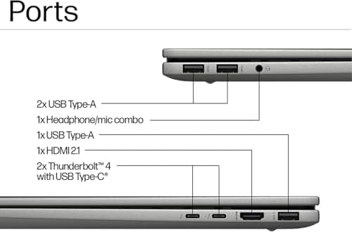 HP Envy 17 AI PC Laptop (17.3" 4K UHD (3840 x 2160), NVIDIA RTX 3050, Intel Core Ultra 7 155U (> i9-12900H), 32GB DDR5, 1TB SSD) for Business, Designer, IR Webcam, Wi-Fi 7, Backlit KB, Win 11 Pro 4