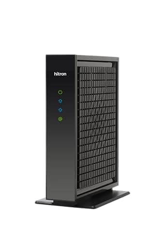 Hitron CODA56 Multi-Gigabit DOCSIS 3.1 Modem (Black) | 2.5 Gbps Max Internet Speeds | Certified with Xfinity, Charter Spectrum, Cox | 2.5 Gbps Cable Modem ONLY | No Built-in WiFi