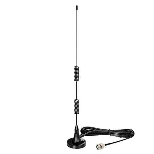Bingfu 20-1300MHz Police Scanner Antenna 2-Pack Magnetic Base HF VHF UHF Two Way Ham Radio BNC Male Antenna Compatible with Uniden Bearcat Whistler Radio 2