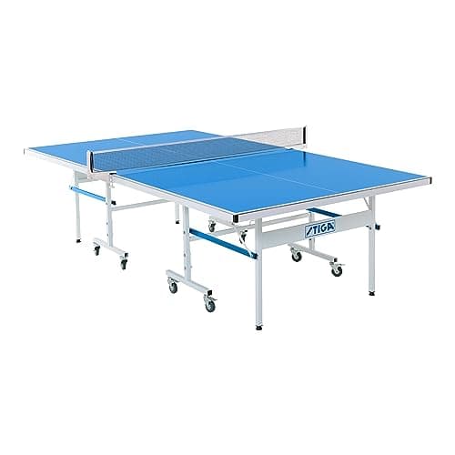 STIGA XTR Professional Outdoor Table Tennis Tables – All Weather Aluminum Waterproof Outdoor or Indoor Design with Net & Post - 10 Minute Easy Assembly Ping Pong Table with Compact Storage