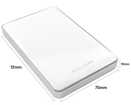 Avolusion T1 Series 1TB USB 3.0 Portable External Gaming Hard Drive - White (for PS4 / PS5 Pre-Formatted) - 2 Year Warranty (Renewed) 4