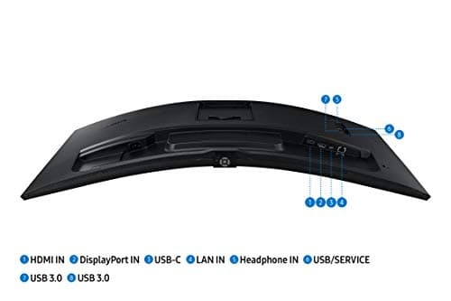 SAMSUNG Viewfinity S65UA Series 34-Inch Ultrawide QHD Curved Monitor, 100Hz, USB-C, HDR10 (1 Billion Colors), Height Adjustable Stand, TUV-certified Intelligent Eye Care (LS34A654UBNXGO),Black 4