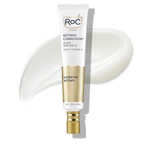 RoC Retinol Correxion Night Cream for Deep Wrinkles, Anti Aging Skincare Treatment Women and Men, 1.0 oz (Packaging May Vary)