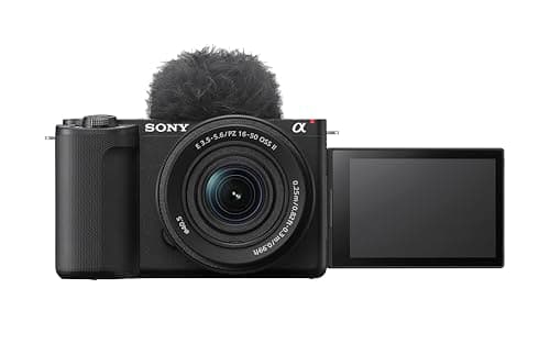 Sony Alpha ZVE10 II - APS-C Interchangeable Lens Mirrorless Content Creators’ Camera - Black - with Lens