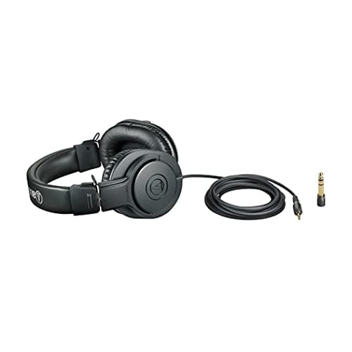 Audio-Technica ATH-M20x Professional Studio Monitor Headphones, Black 4