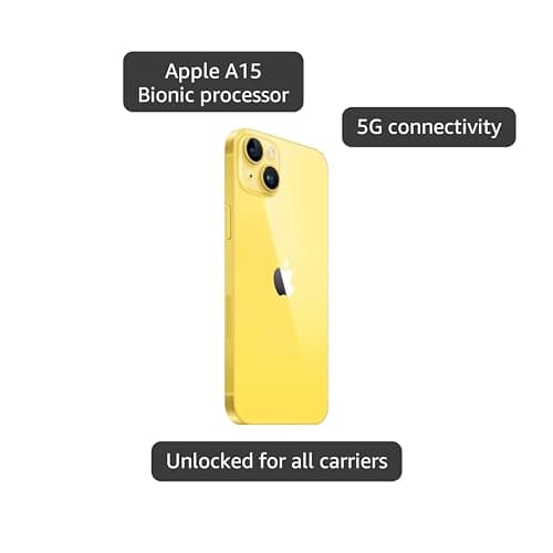 Apple iPhone 14 Plus, 512GB, Yellow - Unlocked (Renewed) 4