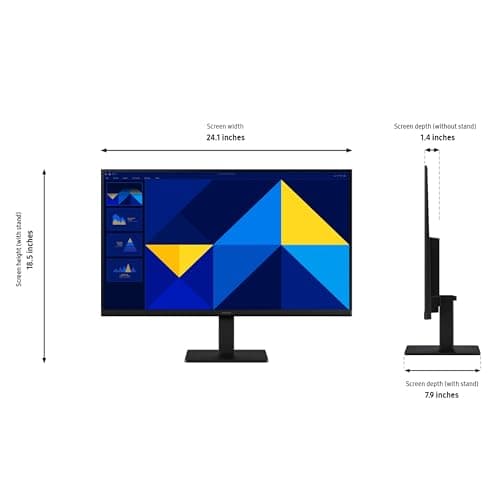 Samsung 27" (S30GD) Essential Monitor with IPS Panel and Tilt Only Stand, 100Hz Refresh Rate, Ergonomic Design, Advanced Eye Care, Game Mode, LS27D304GANXZA 2