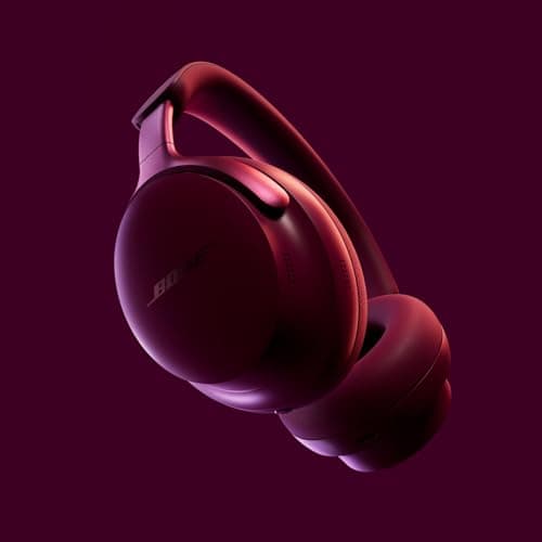 Bose QuietComfort Ultra Bluetooth Headphones, Wireless Headphones with Spatial Audio, Over Ear Noise Cancelling with Mic, Up to 24 Hours of Playtime, Deep Plum - Limited Edition Color 2