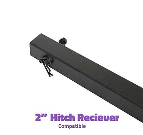 VENZO 2 Bike Bicycle Platform Style Carrier - Bike Rack for Car SUV Truck Tow Trailer Hitch Receiver Mount Size 2" - Sturdy & Rust Proof 5