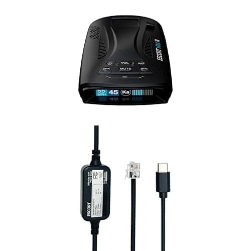 Bundle of Escort MAX 4 Radar Detector + Escort USB-C to RJ11 Radar Power Cord
