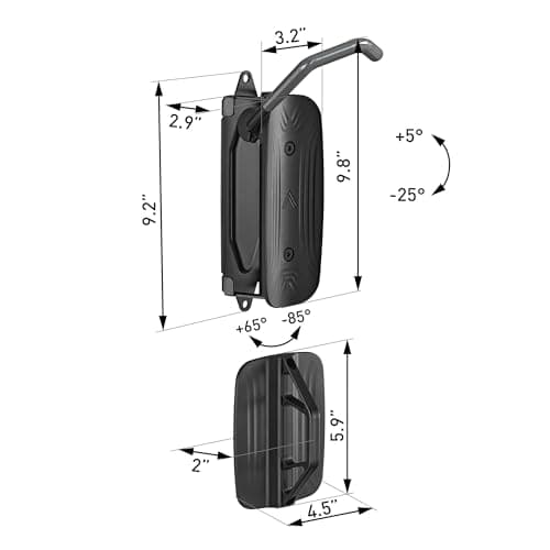 monTEK Swivel Bike Wall Mount – 4 Pack Garage Bike Hanger & Space-Saving Vertical Bike Rack for Garage & Apartment, Sturdy Bike Storage Hook Holds 66 lbs, Easy Installation & Scratch-Proof Design 2