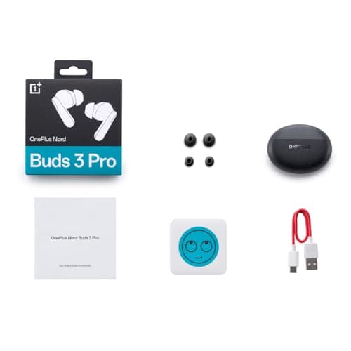 OnePlus Nord Buds 3 Pro, Wireless Bluetooth Earbuds, Noise Canceling Earbuds, Deep Bass, Immersive Sound, Up to 44 Hour Playtime with Charging case, Starry Black 4