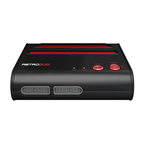 Retro-Bit Retro Duo 2 in 1 Console System - for Original NES/SNES, & Super Nintendo Games - Black/Red 4