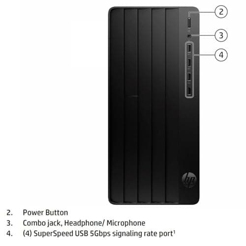 HP Desktop Computer Tower for Home Student & Business, 13th Gen Intel Quad-Core Processor, 16gb Ddr4 Ram, 256gb Pcie Ssd, WiFi Adapter, Vga, Rj-45, Hdmi, Keyboard and Mouse, Windows 11 Home 2