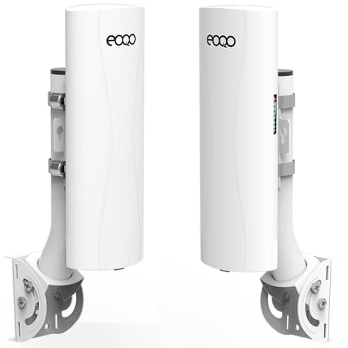 Point to Point Starlink Internet WiFi Extender with Bracket Mount, 5.8GHz 3KM 1000Mbps Outdoor Wireless Bridge for Starlink Mini, Gen 3 Router & Gen 2 with Ethernet Adapter, 2 LAN Ports, 2-Pack