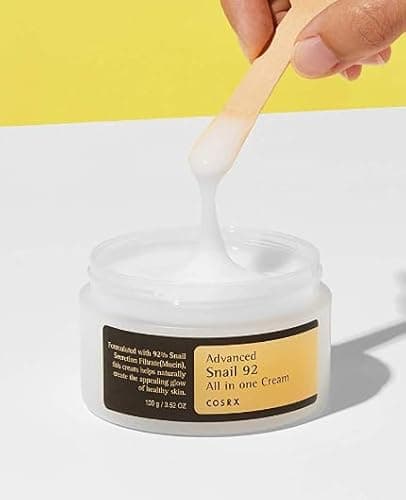 COSRX Snail Mucin 92% Face Moisturizer, 3.52 Oz, Lightweight Moisturing Cream for Soft, Glowy Skin, Korean Skin Care, Korean Moisturizer Face Cream, Stocking Stuffers for Women 4