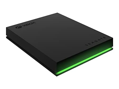 Seagate Game Drive for Xbox 2TB External Hard Drive Portable HDD - USB 3.2 Gen 1, Black with built-in green LED bar , Xbox Certified, 3 year Rescue Services (STKX2000400) 3