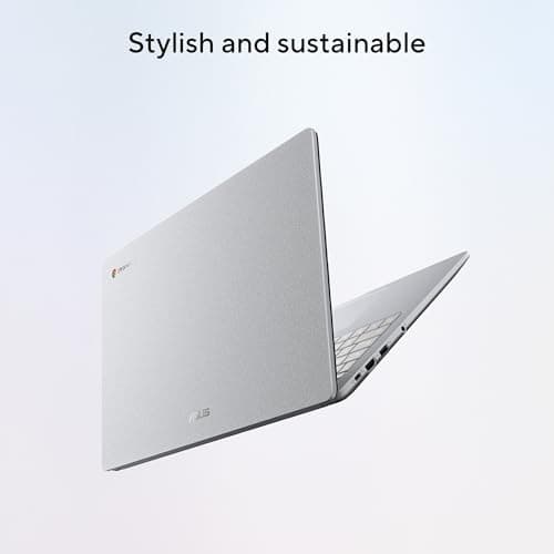 ASUS Chromebook CX15 Laptop, 15.6" FHD Anti-Glare Display, Intel Celeron N4500 Processor, 128GB Storage, 8GB RAM, ChromeOS, Pure Grey, CX1505CKA-AS88F-PG 3