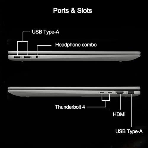 HP Envy Business AI Laptop, 17.3" FHD Touchscreen, Intel Core Ultra 7 155H, 64GB DDR5 RAM, 2TB SSD, Numeric Keypad, HDMI, Webcam, Backlit Keyboard, Wi-Fi 7, Windows 11 Pro, Silver 5