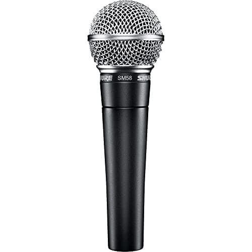 Shure SM58 Professional XLR Dynamic Vocal Microphone – Cardioid Mic for Live Performance, Studio Recording, Podcasting & Broadcasting (SM58-LC)
