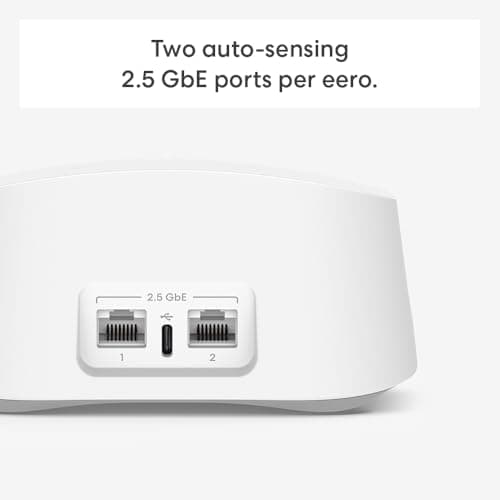 Amazon eero 7 dual-band mesh Wi-Fi 7 router (newest model) - Supports internet plans up to 2.5 Gbps, Coverage up to 6,000 sq. ft., 3-pack 2
