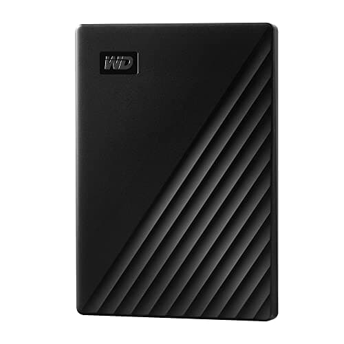 WD 1TB My Passport, Portable External Hard Drive, Black, backup software with defense against ransomware, and password protection, USB 3.1/USB 3.0 compatible - WDBYVG0010BBK-WESN