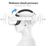 VZNEK Head Strap Compatible with Oculus Quest 2,Meta Quest 2 Accessories Adjustable Elite Strap Replacement for Enhanced Comfort Support and Gaming Immersion in VR (Without Battery) 2