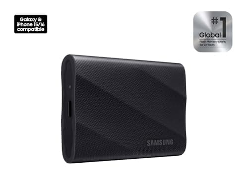 SAMSUNG T9 Portable SSD 4TB, USB 3.2 Gen 2x2 External Solid State Drive, Seq. Read Speeds Up to 2,000MB/s for Gaming, Students and Professionals,MU-PG4T0B/AM, Black (pack of 1) 2