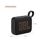 JBL Go 4 - Ultra-Portable, Waterproof and Dustproof Bluetooth Speaker, Big Pro Sound with Punchy bass, 7-Hour Built-in Battery, Made in Part with Recycled Materials (Black) 3