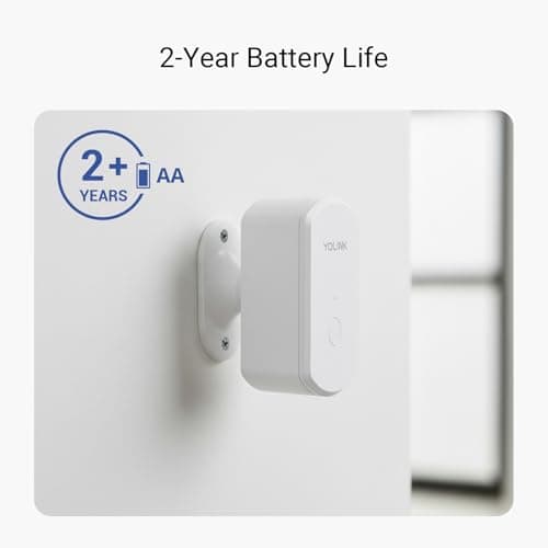 YoLink Indoor Motion Sensor RT, Radar Technology, Long Range, 2-Year Battery Life, Adjustable Sensitivity, Real-Time Alerts, Alarm Suppression, Alert Hold, No-Motion Detection, Hub Required YS7806 5