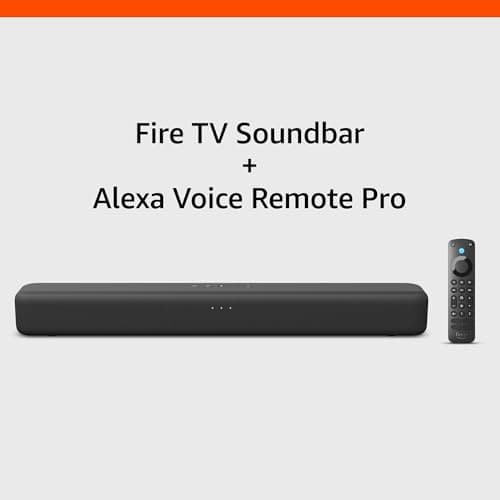 Amazon Fire TV Soundbar with Alexa Voice Remote Pro 4