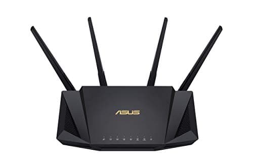 ASUS RT-AX3000 Ultra-Fast Dual Band Gigabit Wireless Router - Next Gen WiFi 6, Adaptive QoS, and AiProtection by Trend Micro | 1x WAN, 4x 1G LAN, 1x USB 3.0 - AiMesh Compatible 3