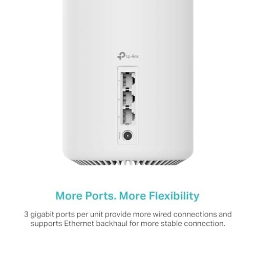 TP-Link Deco XE75 AXE5400 Tri-Band WiFi 6E Mesh System - Wi-Fi up to 7200 Sq.Ft, Engadget Rated Best Mesh for Most People, Replaces WiFi Router and Extender, AI-Driven Mesh New 6GHz Band, 3-Pack 3