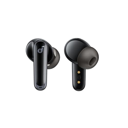 Soundcore P40i by Anker, Noise Cancelling Wireless Earbuds, Adaptive Noise Cancelling to Environments, Heavy Bass, 60H Playtime, 2-in-1 Case and Phone Stand, IPX5, Wireless Charging, Bluetooth 5.3 5