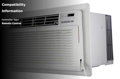 LG 9,800 BTU Through-the-Wall Air Conditioner, Cools 450 Sq.Ft. (18' x 25' Room Size), Electronic Control with Remote, 2 Cooling & Fan Speeds, 4-Way Air Deflection, Supplemental Heat, 230/208V 3